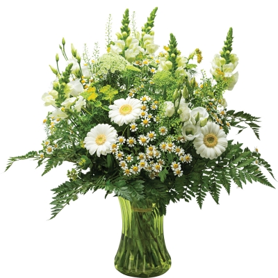 Hand tied vase arrangement