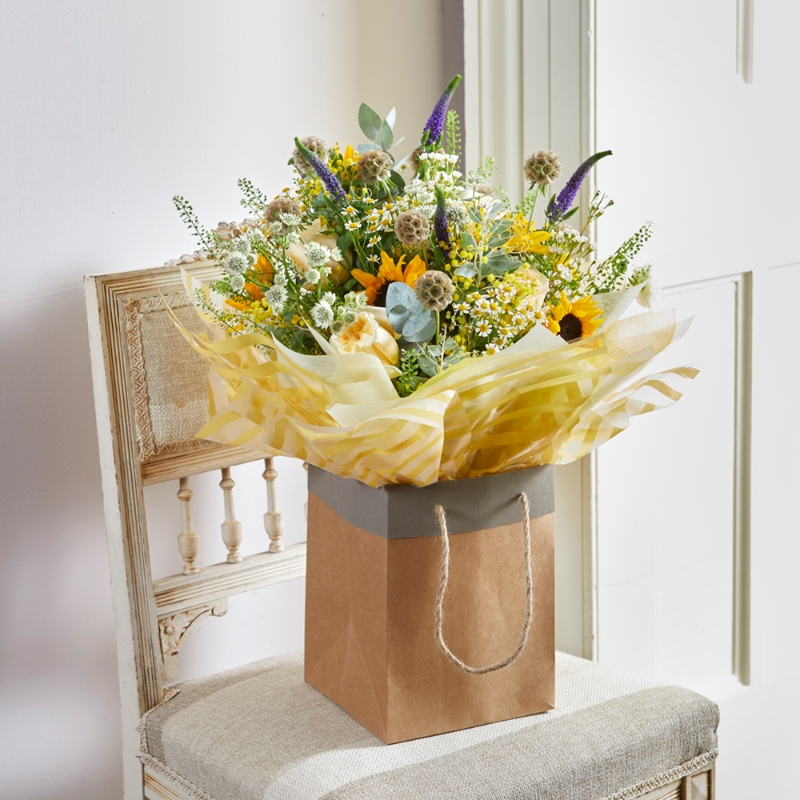 Sunflower and Rose Bouquet