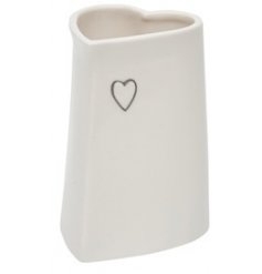 Tall heart vase