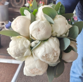 Peony Hand tied bridal bouquet