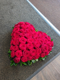 Red Rose Heart Tribute