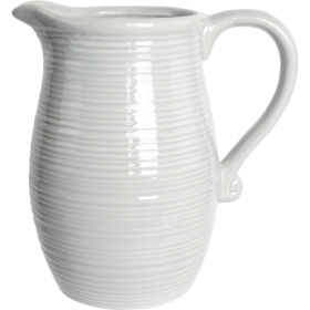 Stylish white flower jug